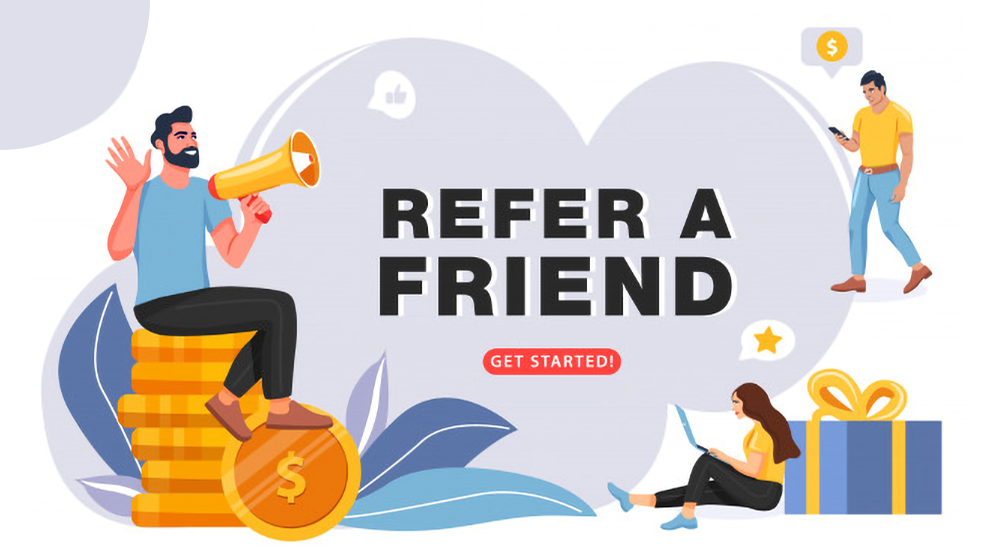 footer refer and earn